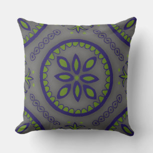 Grray Talavera Tile Cushion