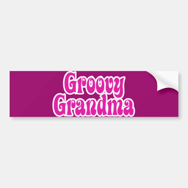 Grrovy Grandma Bumper Sticker (Front)