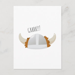 Grrr Viking Postcard