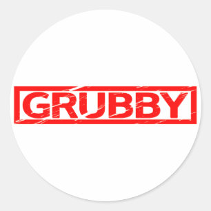 Grubby Stamp Classic Round Sticker