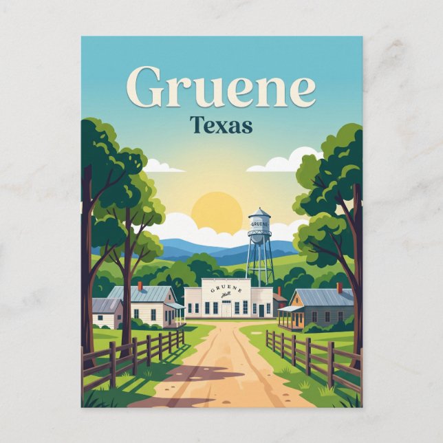 Gruene USA Postcard (Front)