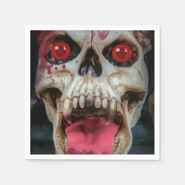 Gruesome Skull Napkin (Front)