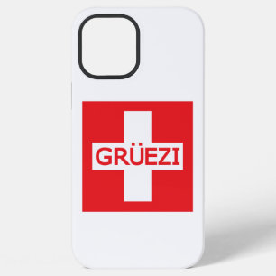 Gruezi Switzerland Flag iPhone 12 Pro Max Case
