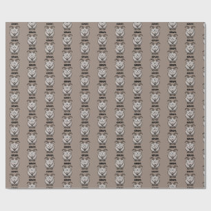 Gruff Grey Goat Funny Fairy Tale Cartoon Wrapping Paper