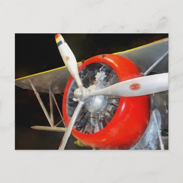 Grumman F3F-2 Biplane Postcard (Front)