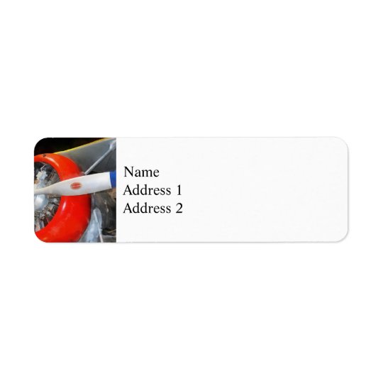 Grumman F3F-2 Biplane Return Address Label