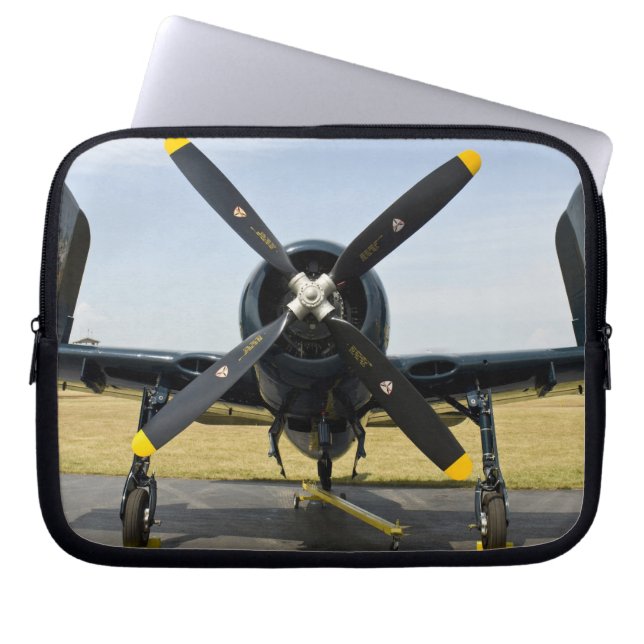 Grumman F8F Bearcat Navy Carrier Fighter on the Laptop Sleeve (Front)