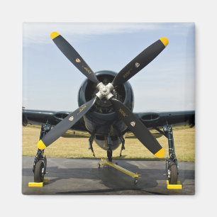Grumman F8F Bearcat Navy Carrier Fighter on the Magnet