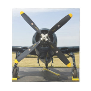Grumman F8F Bearcat Navy Carrier Fighter on the Notepad