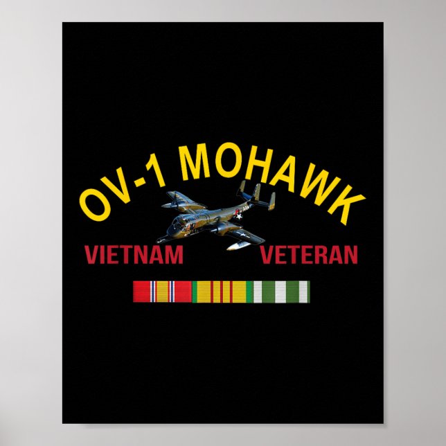 Grumman Ov-1 Mohawk Vietnam Veteran Ov-1 Aircraft  Poster (Front)