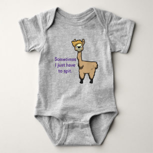 Grump Llama Baby Bodysuit