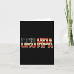 Grumpa Bold Patriotic American Flag Father’s Day G Card