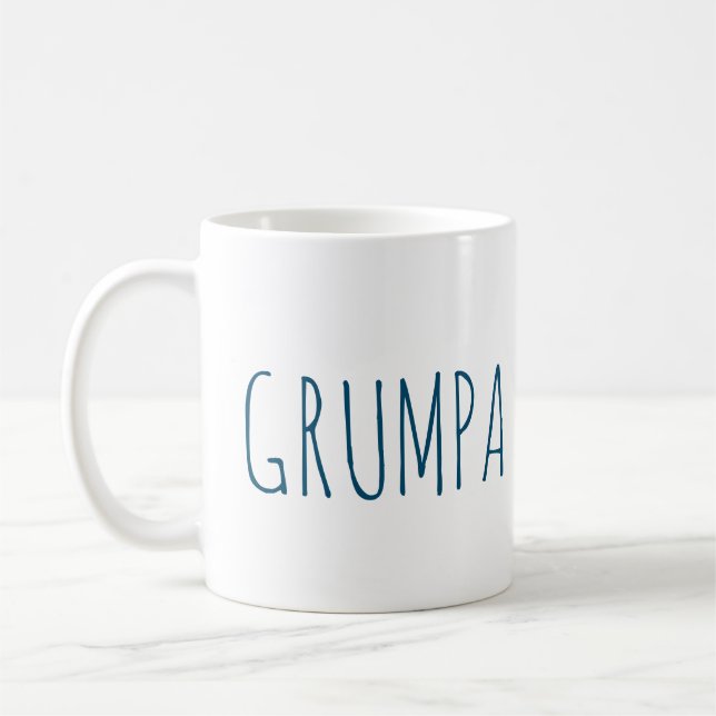 Grumpa Funny Novelty for Grumpy Grandpa Graphic Coffee Mug (Left)