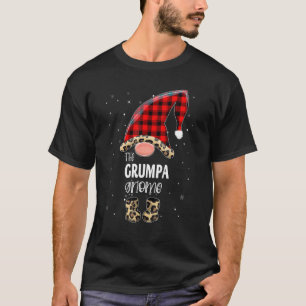 Grumpa Gnome Buffalo Plaid Matching Family Christ T-Shirt