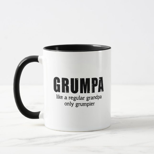 Grumpa Like A Regular Grandpa Only Grumpier Mug (Left)