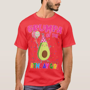 Grumpa Of The Birthday Girl Avocados Family Theme T-Shirt