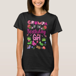 Grumpa Of The Birthday Girl Bug Insect Bday Party T-Shirt