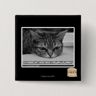 Grumpage Alert 15 Cm Square Badge