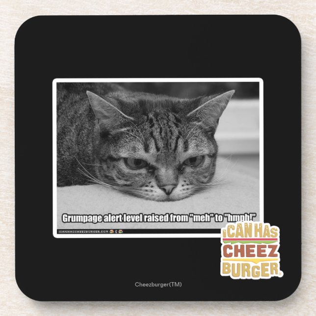 Grumpage Alert Coaster (Front)