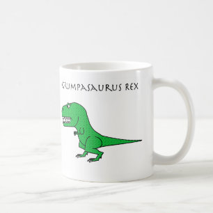 Grumpasaurus Rex Green Textured Mug