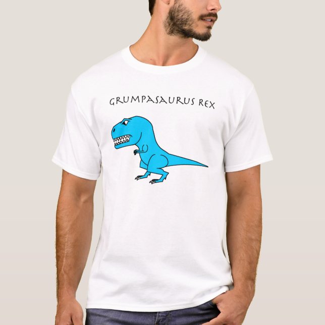 Grumpasaurus Rex Light Blue T-Shirt (Front)