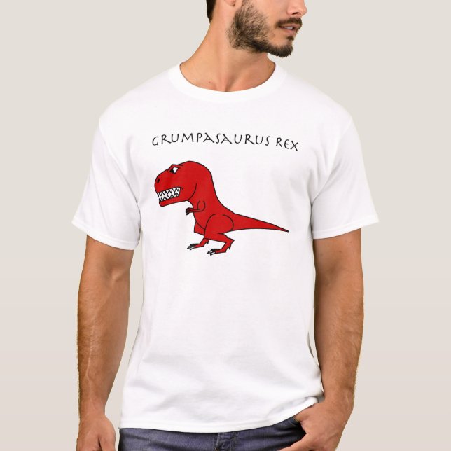 Grumpasaurus Rex Red T-Shirt (Front)