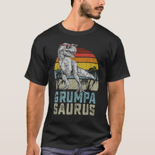Grumpasaurus T Rex Dinosaur Grumpa Saurus Family M T-Shirt