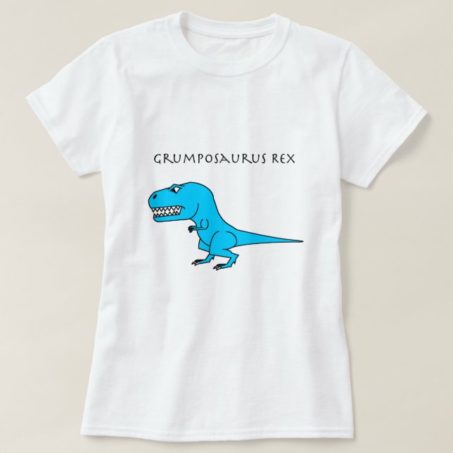 Grumposaurus Rex Light Blue T-Shirt (Design Front)