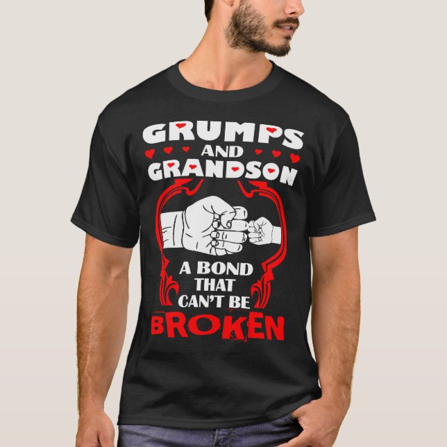 Grumps And Grandson Bond That Cant Be Broken T-Shirt (Front)