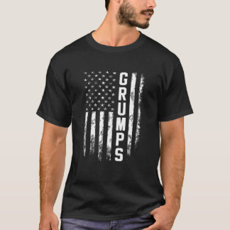 Grumps Gift America Flag Gift For Men Father's Day T-Shirt