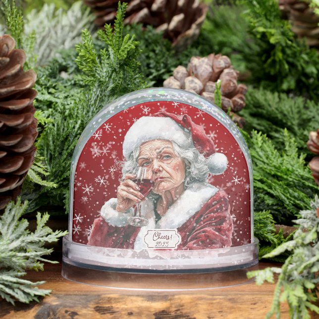Grumpy Aging Female Friend Snow Globe (Winter)