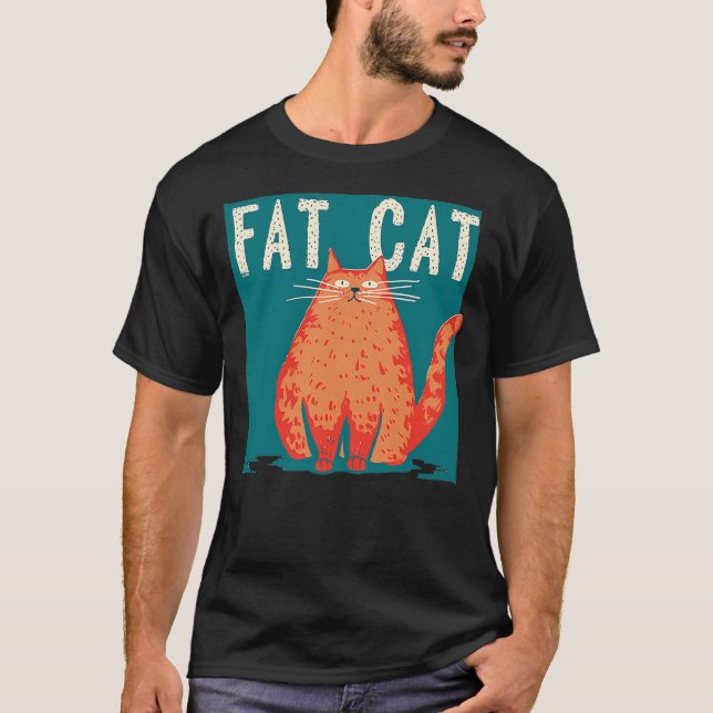 Grumpy and fluffy Cat Costume for funny overweight T-Shirt (Front)