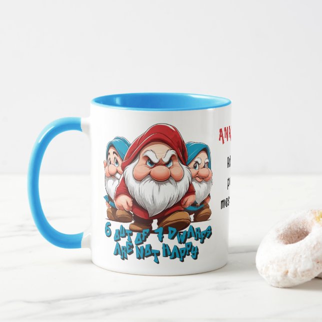 Grumpy and friends custom mug (With Donut)