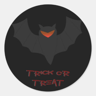 Grumpy Bat Halloween Sticker