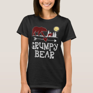 Grumpy Bear Christmas Pajama Red Plaid Buffalo for T-Shirt