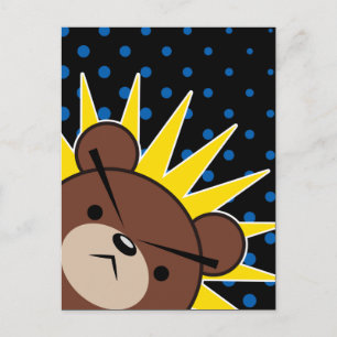 Grumpy Bear Roar Postcard