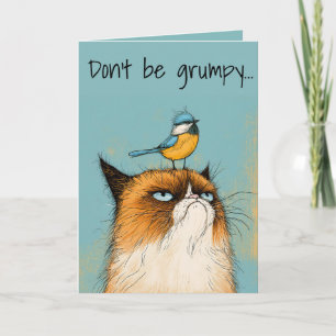Grumpy Birthday Cat Card