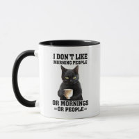 Grumpy Black Cat