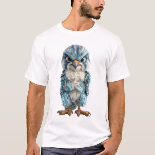 Grumpy Blue Raptor Fledgling Men T-Shirt