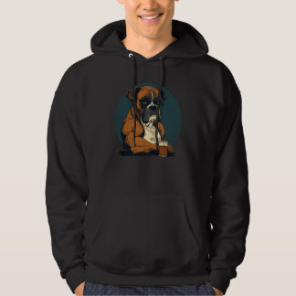 Grumpy Boxer Drinks Whisky Hoodie