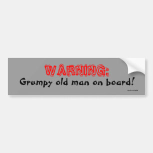 Grumpy Bumper Sticker