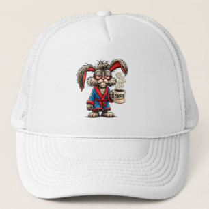 Grumpy Bunny Coffee Funny T-Shirt Trucker Hat