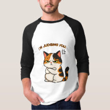 Grumpy Calico Cat - i`m judging you