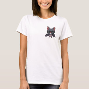 Grumpy Cartoon Bat Wearing Sunglasses T-Shirt