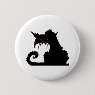 Grumpy cat    6 cm round badge