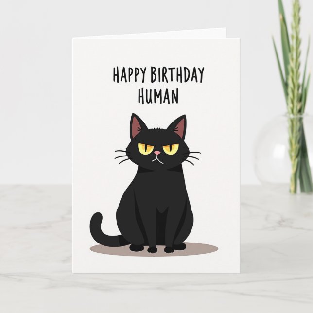 Grumpy Cat Birthday Card (Front)
