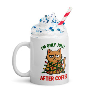 Grumpy Cat Christmas Mug Jolly After Coffee, Dra