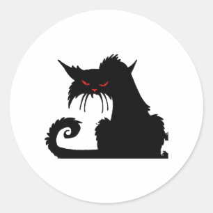 Grumpy cat    classic round sticker