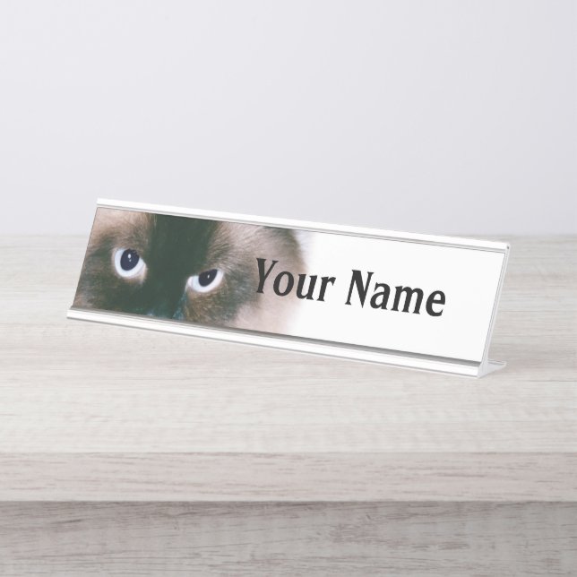 Grumpy Cat Desk Name Plate (Front)