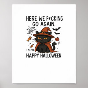 Grumpy Cat Halloween Classic T-Shirt Poster
